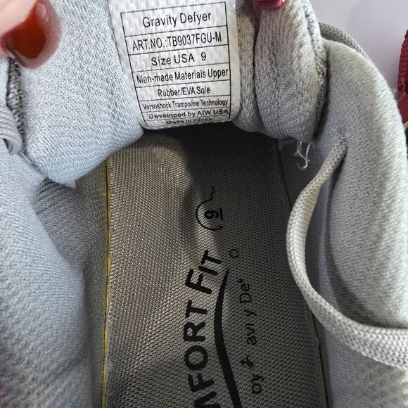 Gravity Defyer GDefy Energiya Women Sz 9 Grey TB9037FGU-M Travel Walking Shoe - Picture 12 of 12